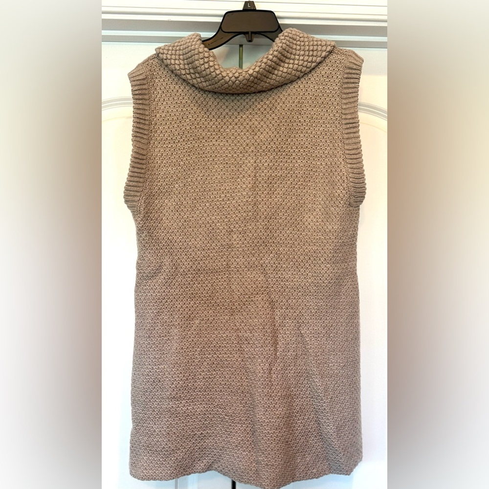 Apostrophe Misses Oatmeal Snap Button Sweater Dress Cardigan Size XL NWT - Picture 2 of 11